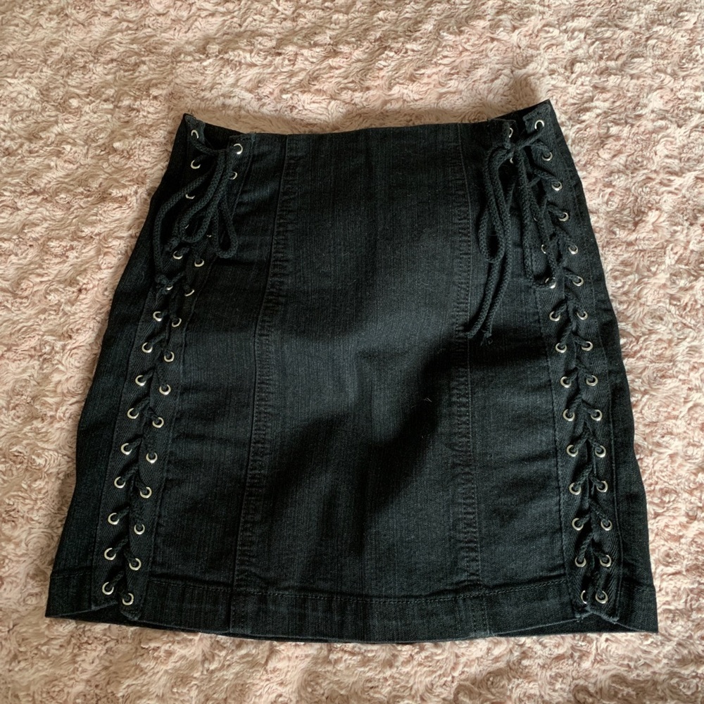 LF Mini Skirt with Lace up sides